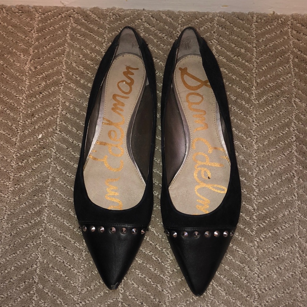 Sam Edelman Pointed Toe Studded Flats